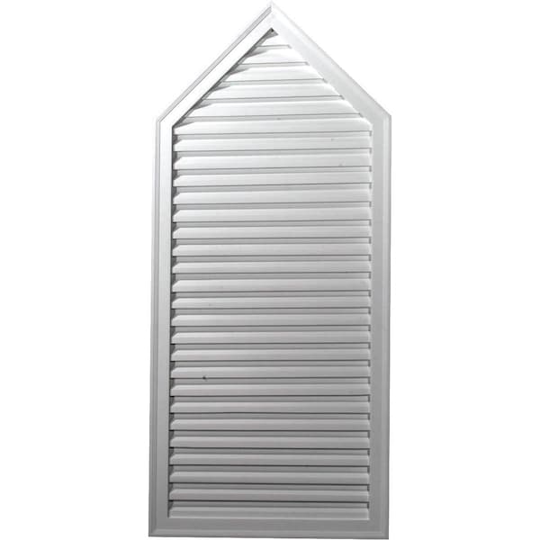Ekena Millwork Peaked Urethane Gable Vent Louver, Non-Functional, 24"W x 49"H GVPE24X49D - main